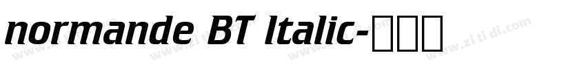 normande BT Italic字体转换